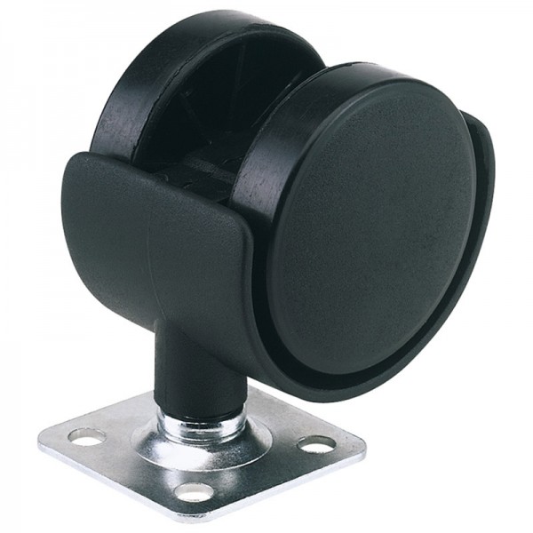 Twin Nylon Plate Castor, 40mm Diameter, S.W.L. 25kg: Shop 